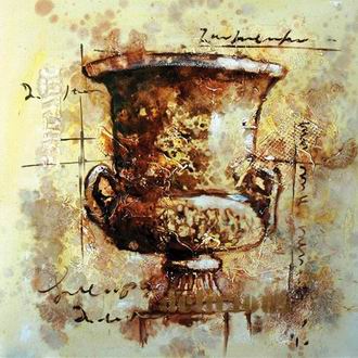 Textured Utensils oil painting
